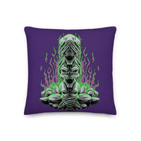 3 Wise Skulls Premium Pillow