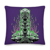 3 Wise Skulls Premium Pillow