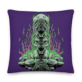 3 Wise Skulls Premium Pillow