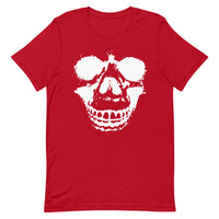 Women's White Skull Face T-Shirt