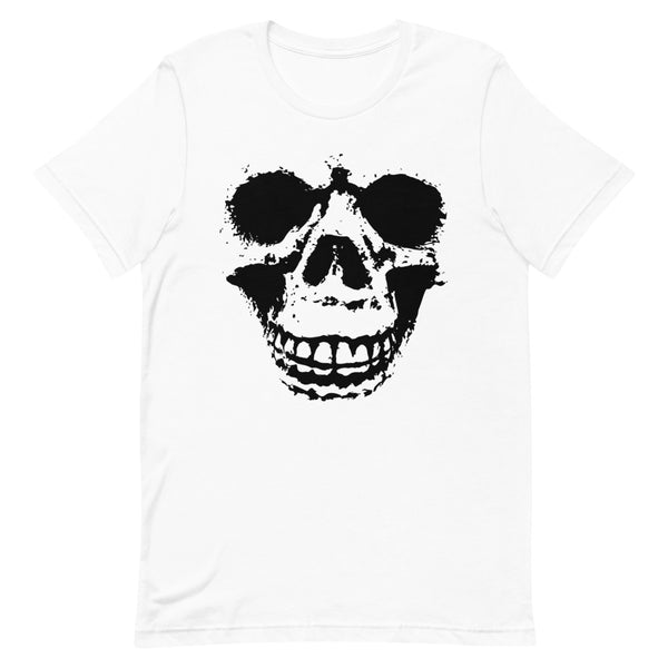 Women's Black Skull Face T-Shirt